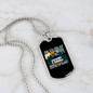 Camper Necklace RV Co-Pilot Necklace Stainless Steel or 18k Gold Dog Tag 24" Chain-Express Your Love Gifts