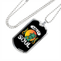 Camper Necklace Salty Soul Necklace Stainless Steel or 18k Gold Dog Tag 24" Chain-Express Your Love Gifts
