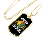 Camper Necklace Salty Soul Necklace Stainless Steel or 18k Gold Dog Tag 24" Chain-Express Your Love Gifts