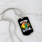 Camper Necklace Salty Soul Necklace Stainless Steel or 18k Gold Dog Tag 24" Chain-Express Your Love Gifts