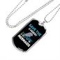 Camper Necklace Save The Chubby Mermaids Necklace Stainless Steel or 18k Gold Dog Tag 24" Chain-Express Your Love Gifts