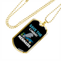 Camper Necklace Save The Chubby Mermaids Necklace Stainless Steel or 18k Gold Dog Tag 24" Chain-Express Your Love Gifts