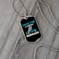 Camper Necklace Save The Chubby Mermaids Necklace Stainless Steel or 18k Gold Dog Tag 24" Chain-Express Your Love Gifts