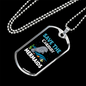 Camper Necklace Save The Chubby Mermaids Necklace Stainless Steel or 18k Gold Dog Tag 24" Chain-Express Your Love Gifts