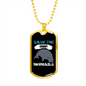 Camper Necklace Save the Chubby MermaidsNecklace Stainless Steel or 18k Gold Dog Tag 24" Chain-Express Your Love Gifts