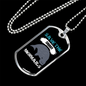 Camper Necklace Save the Chubby MermaidsNecklace Stainless Steel or 18k Gold Dog Tag 24" Chain-Express Your Love Gifts