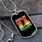 Camper Necklace Scout Dad Camping Necklace Stainless Steel or 18k Gold Dog Tag 24" Chain-Express Your Love Gifts