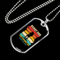 Camper Necklace Scout Dad Camping Necklace Stainless Steel or 18k Gold Dog Tag 24" Chain-Express Your Love Gifts