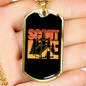 Camper Necklace Scout Life Camping Necklace Stainless Steel or 18k Gold Dog Tag 24" Chain-Express Your Love Gifts