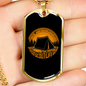 Camper Necklace Scout Life Necklace Stainless Steel or 18k Gold Dog Tag 24" Chain-Express Your Love Gifts
