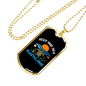 Camper Necklace Sea Plastic Free Necklace Stainless Steel or 18k Gold Dog Tag 24" Chain-Express Your Love Gifts