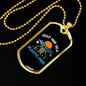 Camper Necklace Sea Plastic Free Necklace Stainless Steel or 18k Gold Dog Tag 24" Chain-Express Your Love Gifts