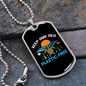 Camper Necklace Sea Plastic Free Necklace Stainless Steel or 18k Gold Dog Tag 24" Chain-Express Your Love Gifts