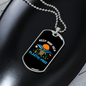 Camper Necklace Sea Plastic Free Necklace Stainless Steel or 18k Gold Dog Tag 24" Chain-Express Your Love Gifts