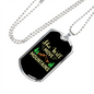 Camper Necklace She Will Move Mountains Necklace Stainless Steel or 18k Gold Dog Tag 24" Chain-Express Your Love Gifts