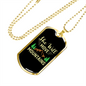 Camper Necklace She Will Move Mountains Necklace Stainless Steel or 18k Gold Dog Tag 24" Chain-Express Your Love Gifts