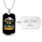 Camper Necklace Simplicity Is The Ultimate Sophistication Necklace Stainless Steel or 18k Gold Dog Tag 24" Chain-Express Your Love Gifts
