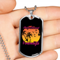 Camper Necklace Sleep Around #Vanlife Necklace Stainless Steel or 18k Gold Dog Tag 24" Chain-Express Your Love Gifts