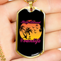 Camper Necklace Sleep Around #Vanlife Necklace Stainless Steel or 18k Gold Dog Tag 24" Chain-Express Your Love Gifts