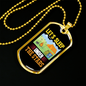 Camper Necklace Sleep Under The Skies Necklace Stainless Steel or 18k Gold Dog Tag 24" Chain-Express Your Love Gifts