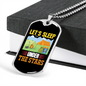 Camper Necklace Sleep Under The Skies Necklace Stainless Steel or 18k Gold Dog Tag 24" Chain-Express Your Love Gifts