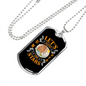 Camper Necklace Sleep Under The Stars Necklace Stainless Steel or 18k Gold Dog Tag 24" Chain-Express Your Love Gifts