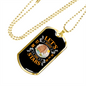 Camper Necklace Sleep Under The Stars Necklace Stainless Steel or 18k Gold Dog Tag 24" Chain-Express Your Love Gifts