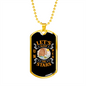 Camper Necklace Sleep Under The Stars Necklace Stainless Steel or 18k Gold Dog Tag 24" Chain-Express Your Love Gifts