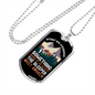 Camper Necklace Sleeper Must Awaken Necklace Stainless Steel or 18k Gold Dog Tag 24" Chain-Express Your Love Gifts
