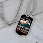 Camper Necklace Sleeper Must Awaken Necklace Stainless Steel or 18k Gold Dog Tag 24" Chain-Express Your Love Gifts