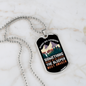 Camper Necklace Sleeper Must Awaken Necklace Stainless Steel or 18k Gold Dog Tag 24" Chain-Express Your Love Gifts