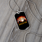Camper Necklace Sloth Hiking Team Necklace Stainless Steel or 18k Gold Dog Tag 24" Chain-Express Your Love Gifts