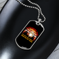 Camper Necklace Sloth Hiking Team Necklace Stainless Steel or 18k Gold Dog Tag 24" Chain-Express Your Love Gifts