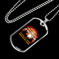 Camper Necklace Sloth Hiking Team Necklace Stainless Steel or 18k Gold Dog Tag 24" Chain-Express Your Love Gifts
