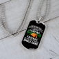 Camper Necklace Small Gang Camping Necklace Stainless Steel or 18k Gold Dog Tag 24" Chain-Express Your Love Gifts