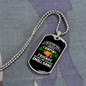 Camper Necklace Small Gang Camping Necklace Stainless Steel or 18k Gold Dog Tag 24" Chain-Express Your Love Gifts