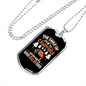 Camper Necklace Smile of Campfires Necklace Stainless Steel or 18k Gold Dog Tag 24" Chain-Express Your Love Gifts