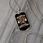Camper Necklace Smile of Campfires Necklace Stainless Steel or 18k Gold Dog Tag 24" Chain-Express Your Love Gifts