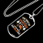 Camper Necklace Smile of Campfires Necklace Stainless Steel or 18k Gold Dog Tag 24" Chain-Express Your Love Gifts