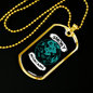 Camper Necklace Smoky Mountains Necklace Stainless Steel or 18k Gold Dog Tag 24" Chain-Express Your Love Gifts
