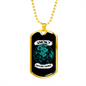 Camper Necklace Smoky Mountains Necklace Stainless Steel or 18k Gold Dog Tag 24" Chain-Express Your Love Gifts