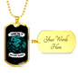Camper Necklace Smoky Mountains Necklace Stainless Steel or 18k Gold Dog Tag 24" Chain-Express Your Love Gifts