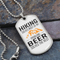 Camper Necklace Solves The Rest Necklace Stainless Steel or 18k Gold Dog Tag 24" Chain-Express Your Love Gifts