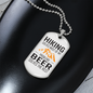 Camper Necklace Solves The Rest Necklace Stainless Steel or 18k Gold Dog Tag 24" Chain-Express Your Love Gifts