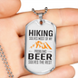 Camper Necklace Solves The Rest Necklace Stainless Steel or 18k Gold Dog Tag 24" Chain-Express Your Love Gifts