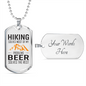 Camper Necklace Solves The Rest Necklace Stainless Steel or 18k Gold Dog Tag 24" Chain-Express Your Love Gifts