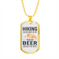 Camper Necklace Solves The Rest Necklace Stainless Steel or 18k Gold Dog Tag 24" Chain-Express Your Love Gifts