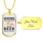 Camper Necklace Solves The Rest Necklace Stainless Steel or 18k Gold Dog Tag 24" Chain-Express Your Love Gifts