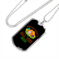 Camper Necklace Sometimes Nature is All You Need Necklace Stainless Steel or 18k Gold Dog Tag 24" Chain-Express Your Love Gifts