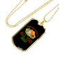 Camper Necklace Sometimes Nature is All You Need Necklace Stainless Steel or 18k Gold Dog Tag 24" Chain-Express Your Love Gifts